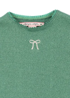 New Konges Sløjd Roli Bluse - BOTTLE GREEN bottlegreen