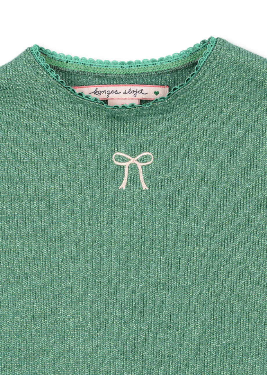 New Konges Sløjd Roli Bluse - BOTTLE GREEN bottlegreen