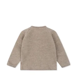 Hot Konges Sløjd saga cardigan - OAT MELANGE oatmelange