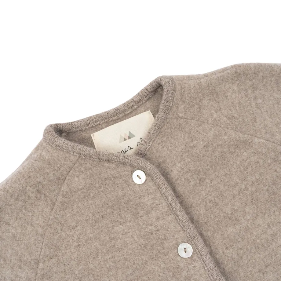 Hot Konges Sløjd saga cardigan - OAT MELANGE oatmelange