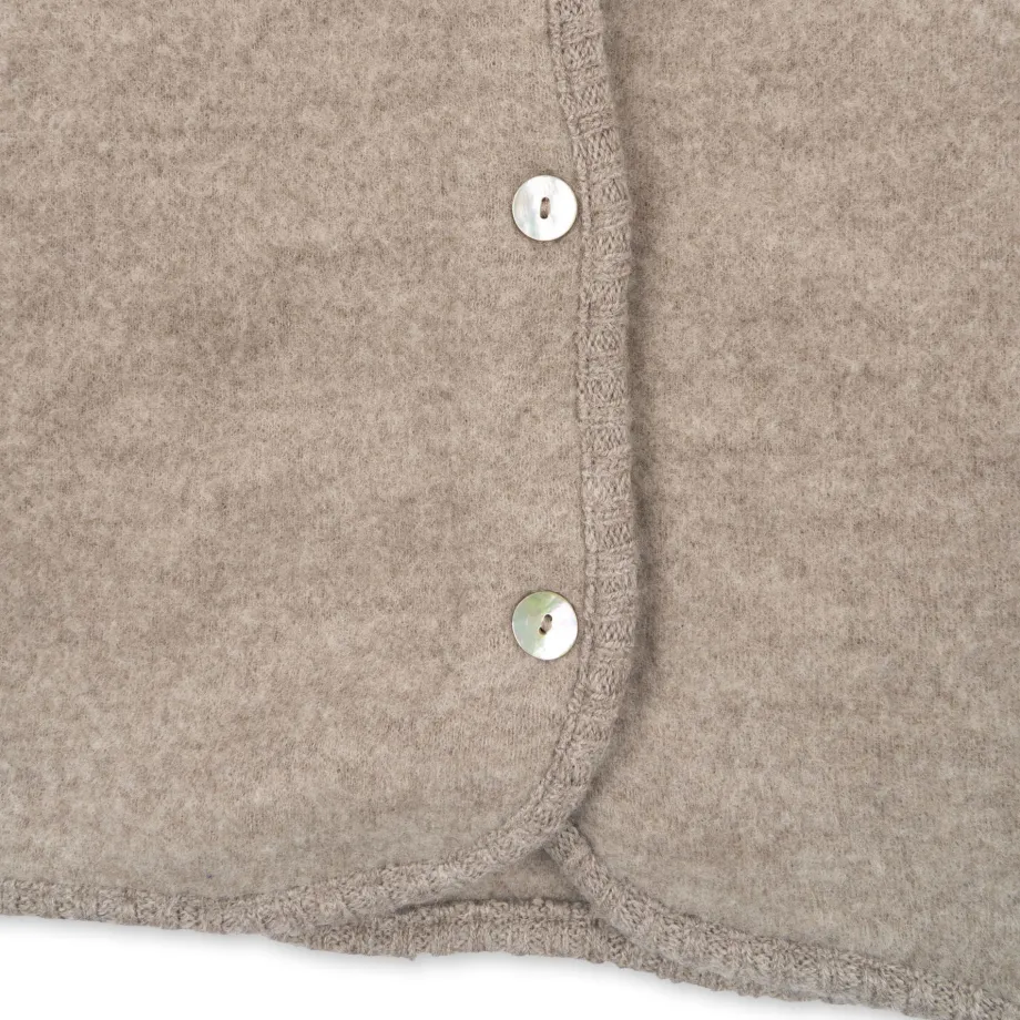 Hot Konges Sløjd saga cardigan - OAT MELANGE oatmelange