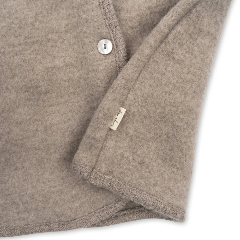 Hot Konges Sløjd saga cardigan - OAT MELANGE oatmelange