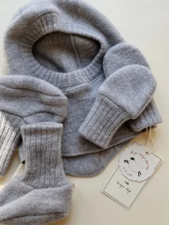 Best Konges Sløjd saga luffer - GREY MELANGE greymelange