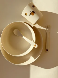 Store Konges Sløjd spisesæt - lemon