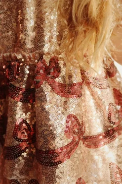 Best Konges Sløjd Starla bow wow kjole - gold blush goldblush