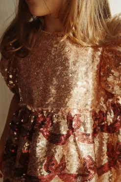 Best Konges Sløjd Starla bow wow kjole - gold blush goldblush