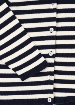Clearance Konges Sløjd venton cardigan - NAVY STRIPE navystripe