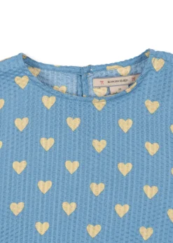 Store Konges Sløjd vida bluse - AISURU BLUE aisurublue