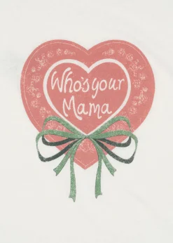 Store Konges Sløjd who's your mama tee - ANTIQUE WHITE antiquewhite