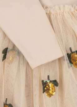 Outlet Konges Sløjd Yvonne ballerina kjole - lemon sequin lemonsequin