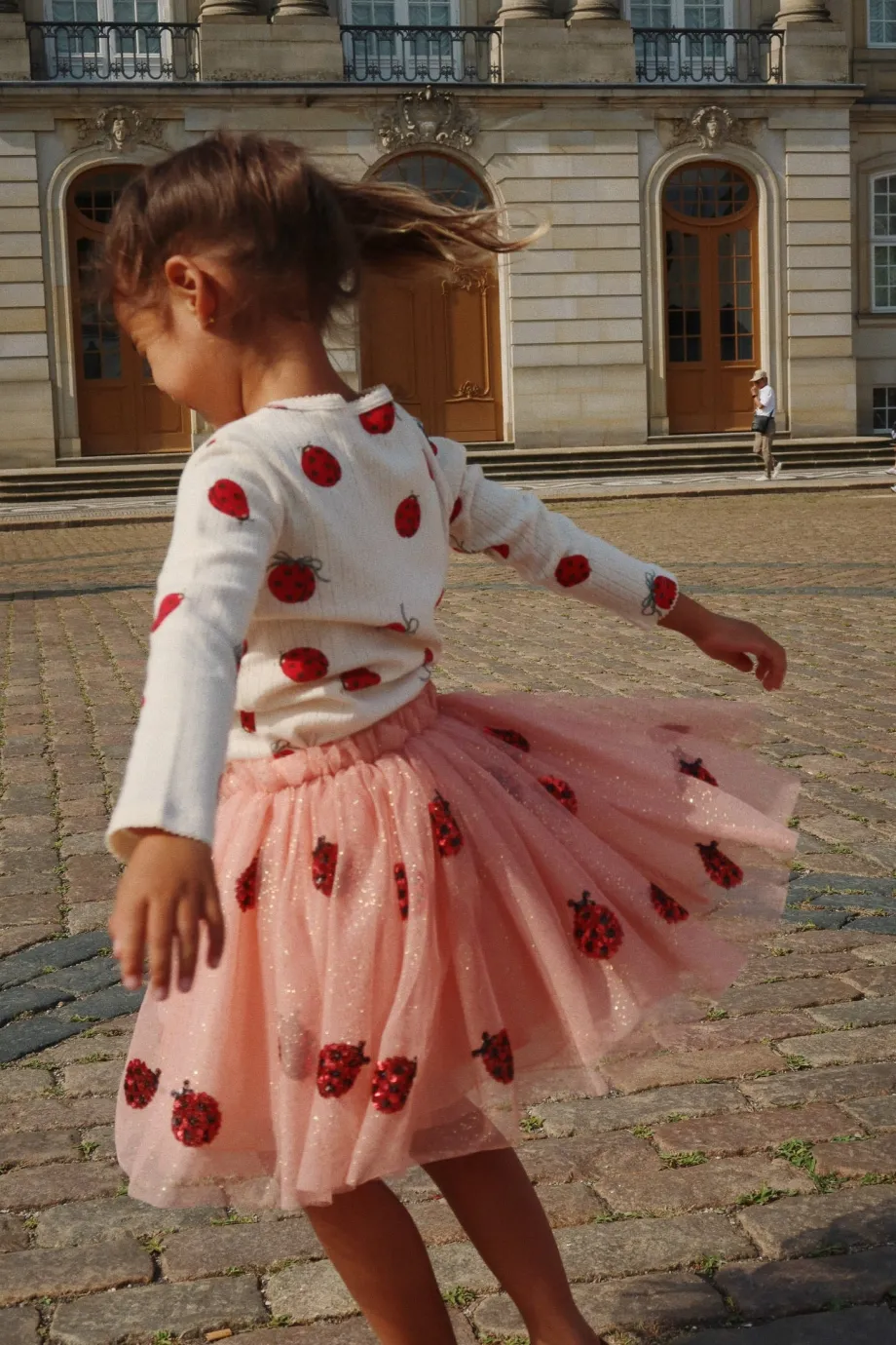 Clearance Konges Sløjd Yvonne ladybug nederdel - ladybug sequin ladybugsequin