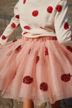 Clearance Konges Sløjd Yvonne ladybug nederdel - ladybug sequin ladybugsequin