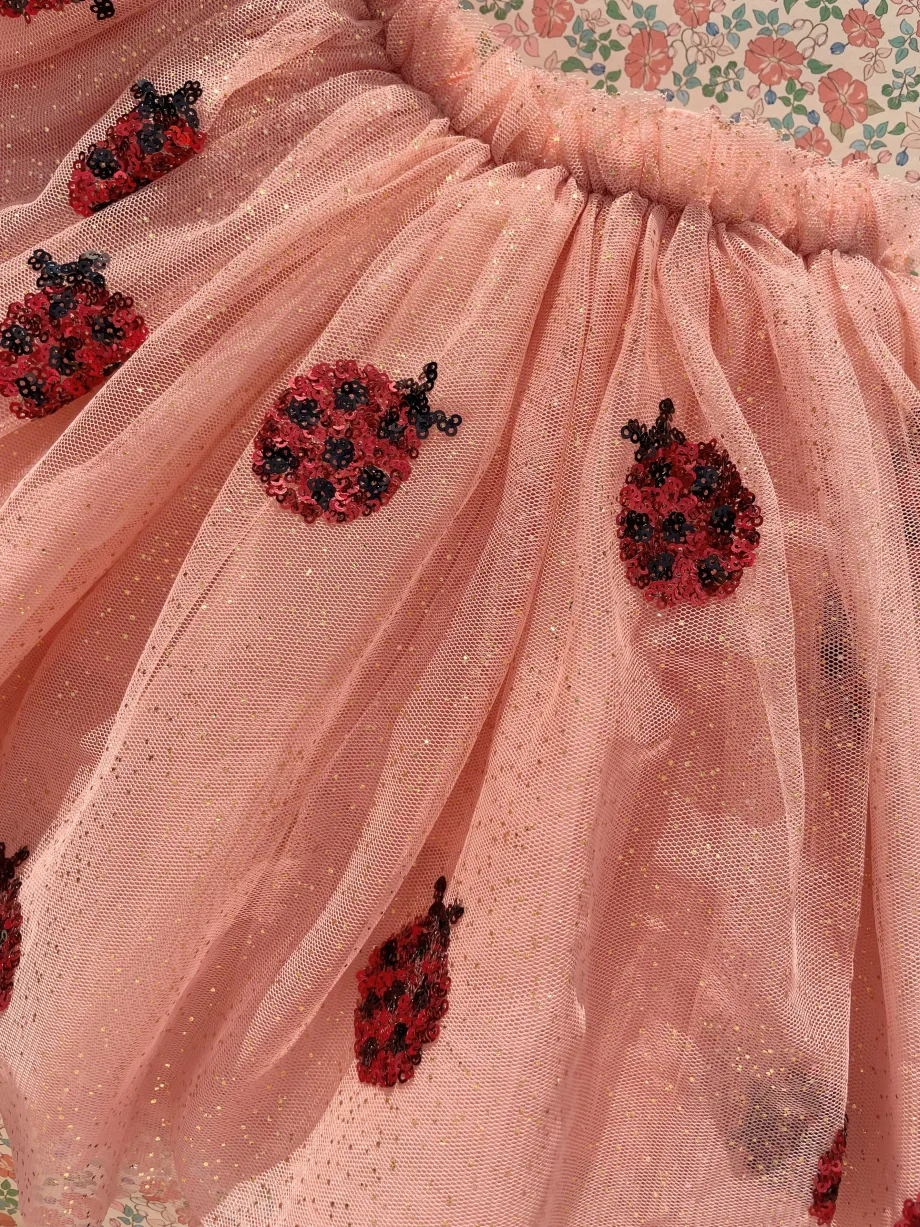 Clearance Konges Sløjd Yvonne ladybug nederdel - ladybug sequin ladybugsequin