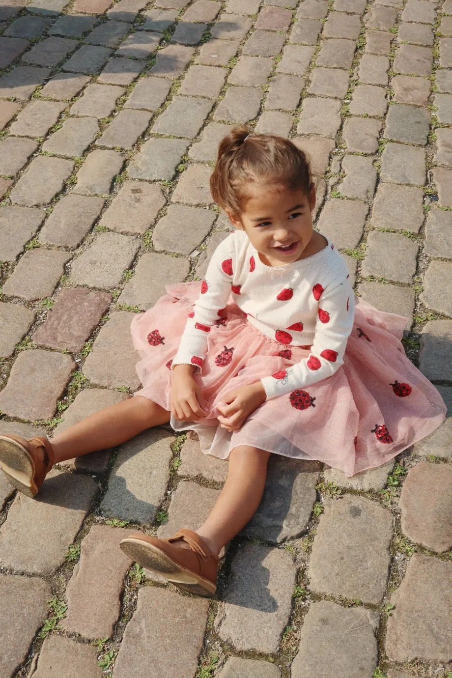 Clearance Konges Sløjd Yvonne ladybug nederdel - ladybug sequin ladybugsequin